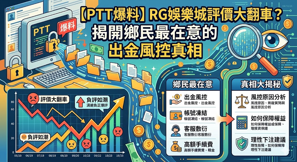【PTT爆料】Rg娛樂城評價大翻車?揭開鄉民最在意的出金風控真相