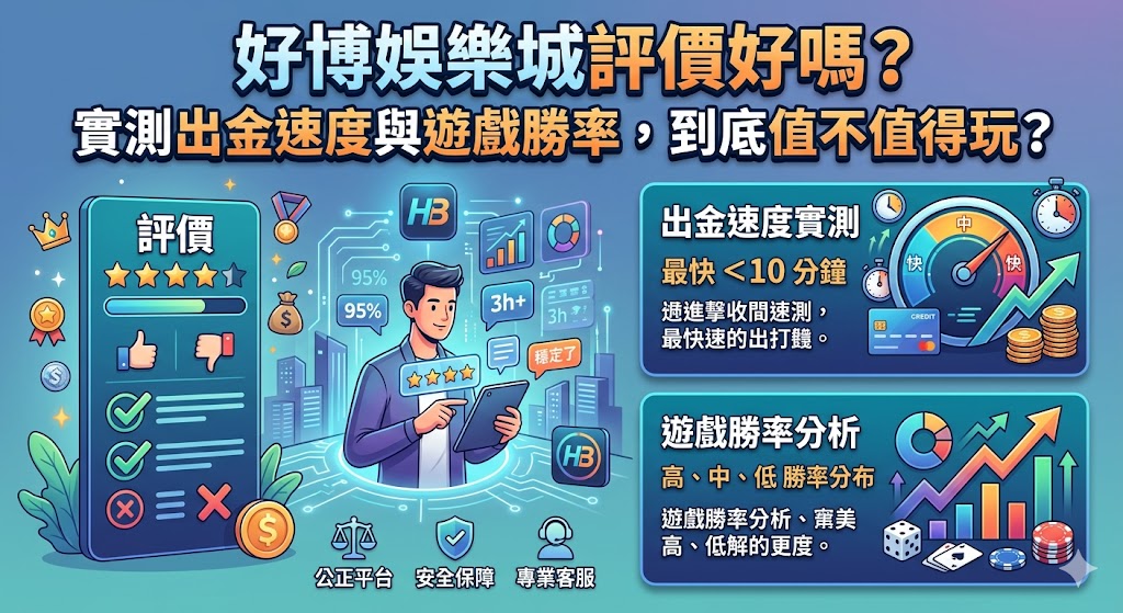 好博娛樂城評價好嗎？實測出金速度與遊戲勝率，到底值不值得玩？